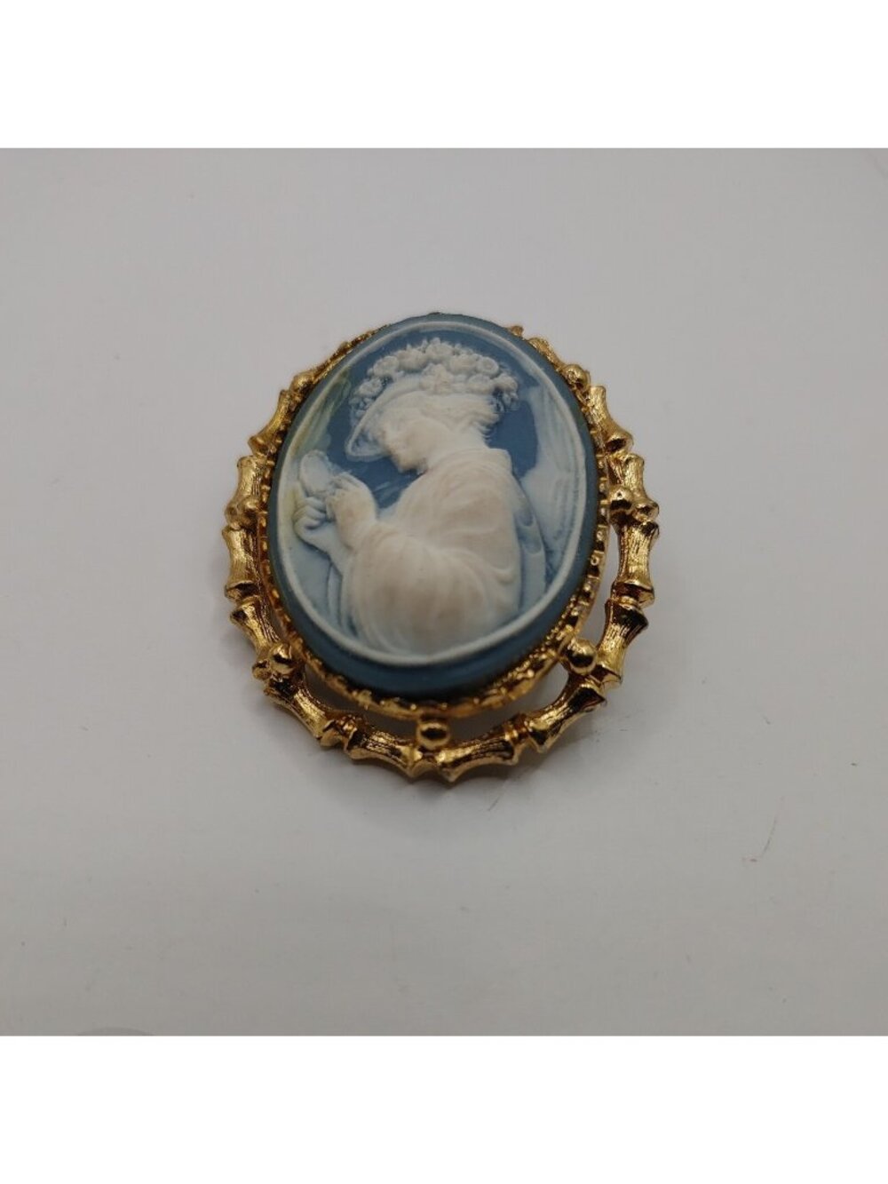 VTG brooch/pin/PENDANT 1950's Jasper Ware Cameo